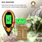 Professional LCD Digital Soil Tester PH Water Moisture Temperature Sunlight Sensor Ideal For Garden 4