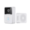 Wireless Security Smart WiFi Doorbell With Intercom Video Camera 2Way Audio Chime Door Ring Bell F