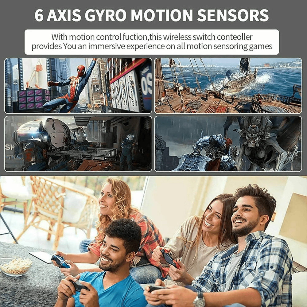 Pro Wireless Game Controller Gamepad Joystick Remote For Nintendo Switch Switch Lite With Turbo Dua 1