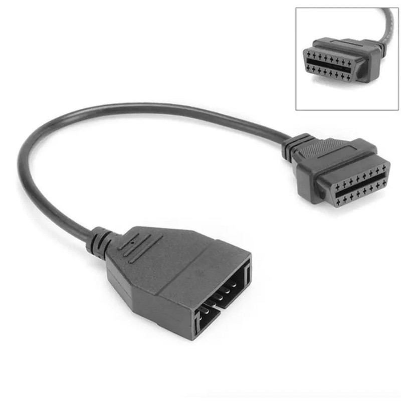 12 Pin OBD1 To 16 Pin OBD2 Adapter Cable For GM Vehicles  Diagnostic Scanner Convertor US Plug  Pla 4