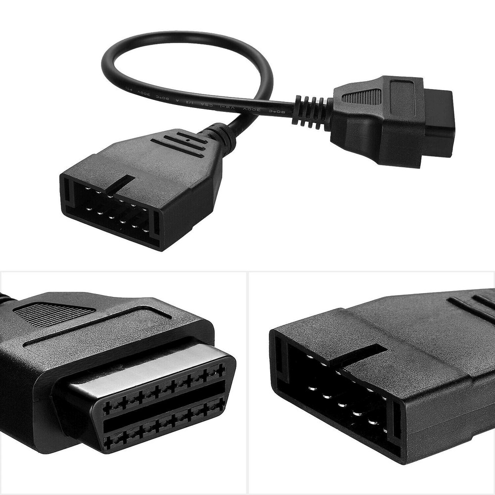 12 Pin OBD1 To 16 Pin OBD2 Adapter Cable For GM Vehicles  Diagnostic Scanner Convertor US Plug  Pla 5