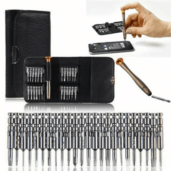 portable small mini repair precision screwdriver torx tool kit, multi-bit set for phone, pc, camera, and eyeglass repair