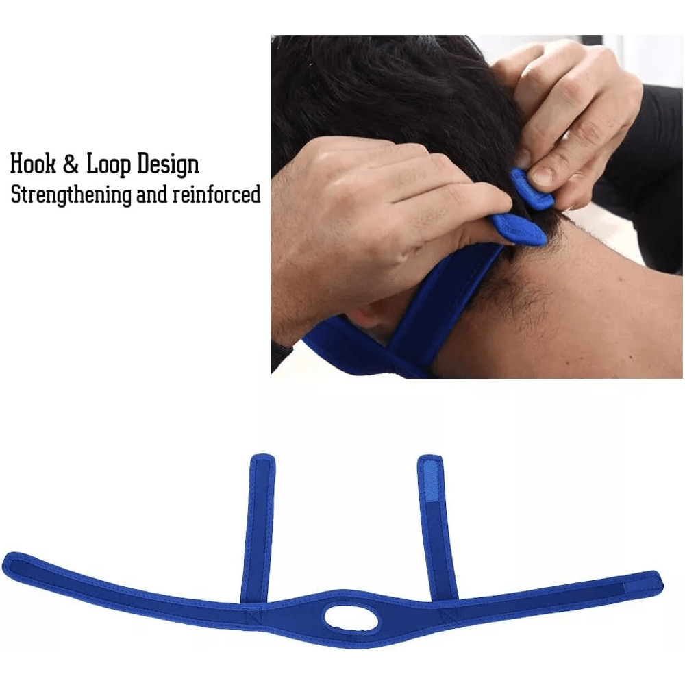 Snore Stop Anti Snoring Chin Strap  Sleep Apnea Belt For Mouth Breathers Adjustable Neoprene Jaw Su 4