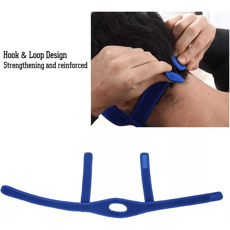 Snore Stop Anti Snoring Chin Strap  Sleep Apnea Belt For Mouth Breathers Adjustable Neoprene Jaw Su 4