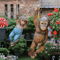 Realistic Monkey Chimp Hanging Rope Garden Ornament Outdoor Resin Statue Sculpture Decor For Trees 0