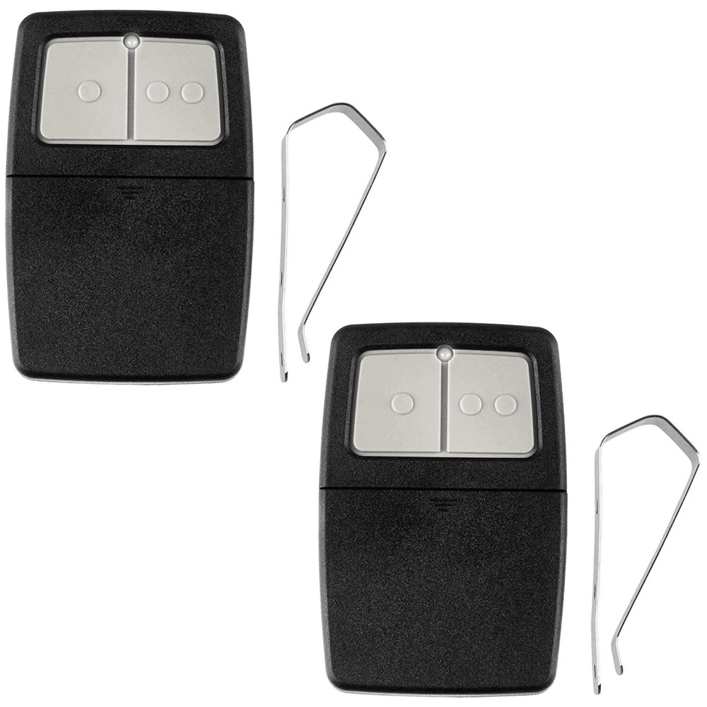 2 Pack Universal Garage Door Opener Remote For Clicker Compatible With DIP Switch MultiCode Gate S 6