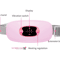 Electric Heating Menstrual Vibration Pad Belt For Period Pain Relief Cramps Adjustable Wireless Hea 16
