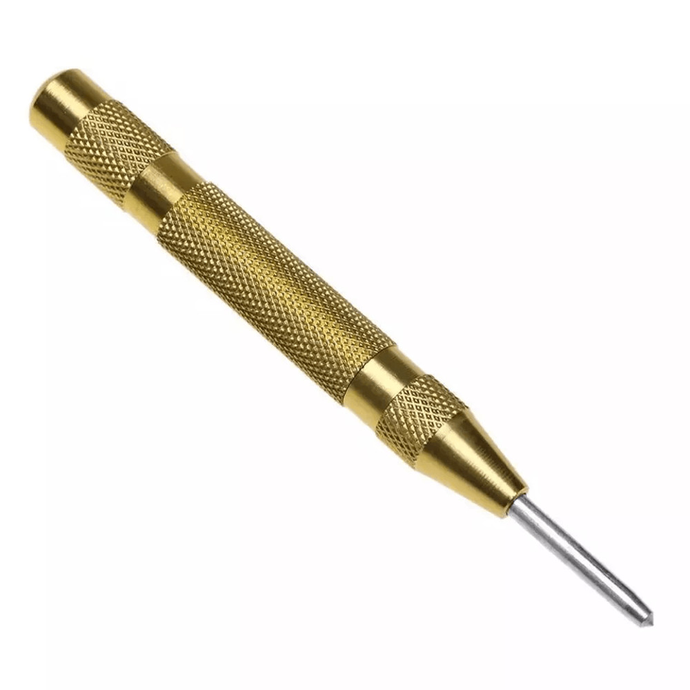 Automatic Center Punch Tool Adjustable Spring Loaded Super Strong Metal Drill Marker For Precision  7
