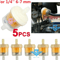 Universal Motor Inline Gas Oil Fuel Filter 5 Pack For Small Engine Fuel Line Hose Fits Mowers Go Ka 0