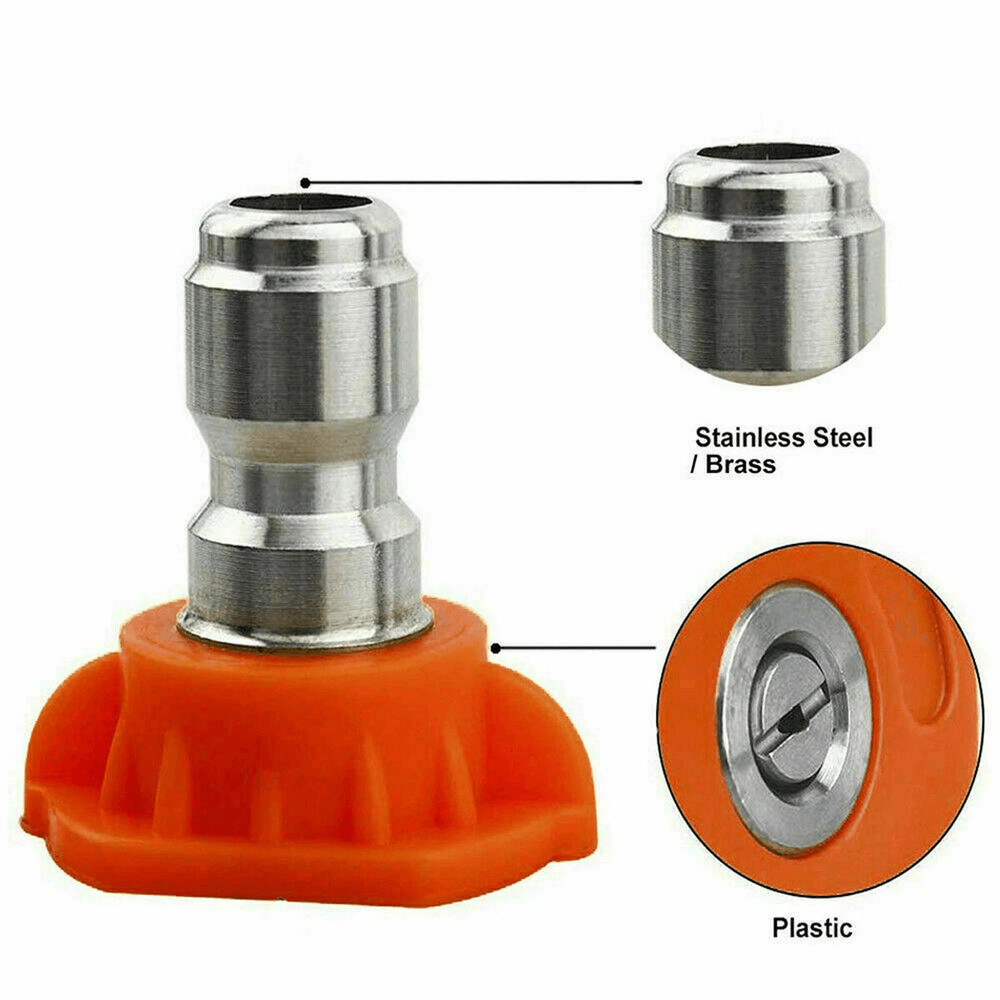 2X 5pcs Pressure Washer Spray Tips Nozzles Kit  High Power Quick Connect 14 Set For Car Roof And Ga 11