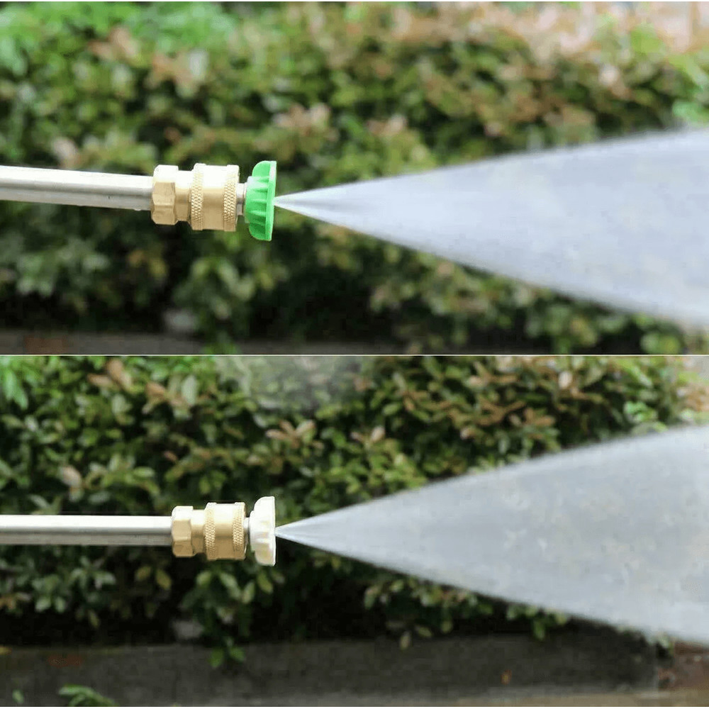 2X 5pcs Pressure Washer Spray Tips Nozzles Kit  High Power Quick Connect 14 Set For Car Roof And Ga 9