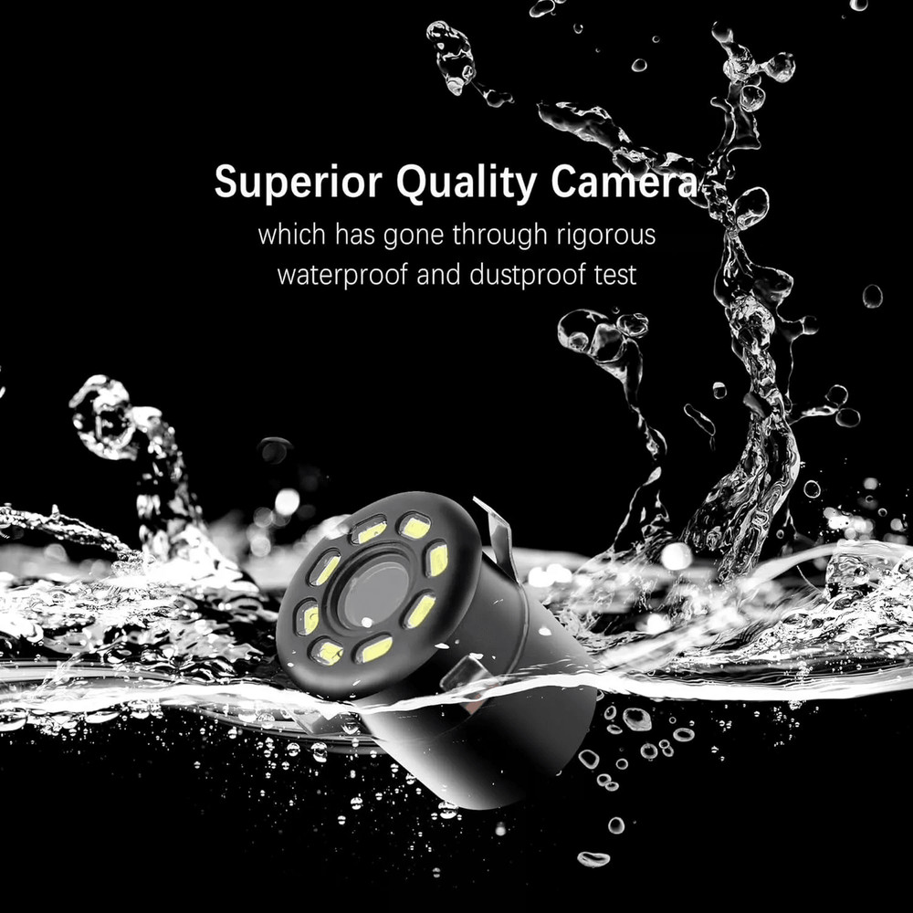 Car Rear View Backup Reverse Camera 140 CMOS HD Waterproof Night Vision With Lights Universal Vehic 3