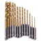 Titanium Coated HSS Twist Drill Bit Set With Quick Release Hex Shank Precision Metal Drilling Kit F 10