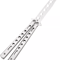 Balisong Butterfly Trainer Knife Practice Tool Safe Metal Black Silver Flip Knife For Beginners Gi