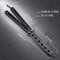 Balisong Butterfly Trainer Knife Practice Tool Safe Metal Black Silver Flip Knife For Beginners Gi