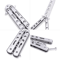 Balisong Butterfly Trainer Knife Practice Tool Safe Metal Black Silver Flip Knife For Beginners Gi