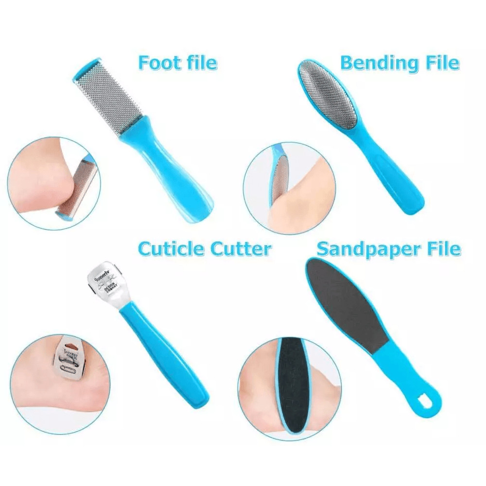 Professional Pedicure Kit Callus Remover Foot File Scraper Brush  Nail Rasp 3