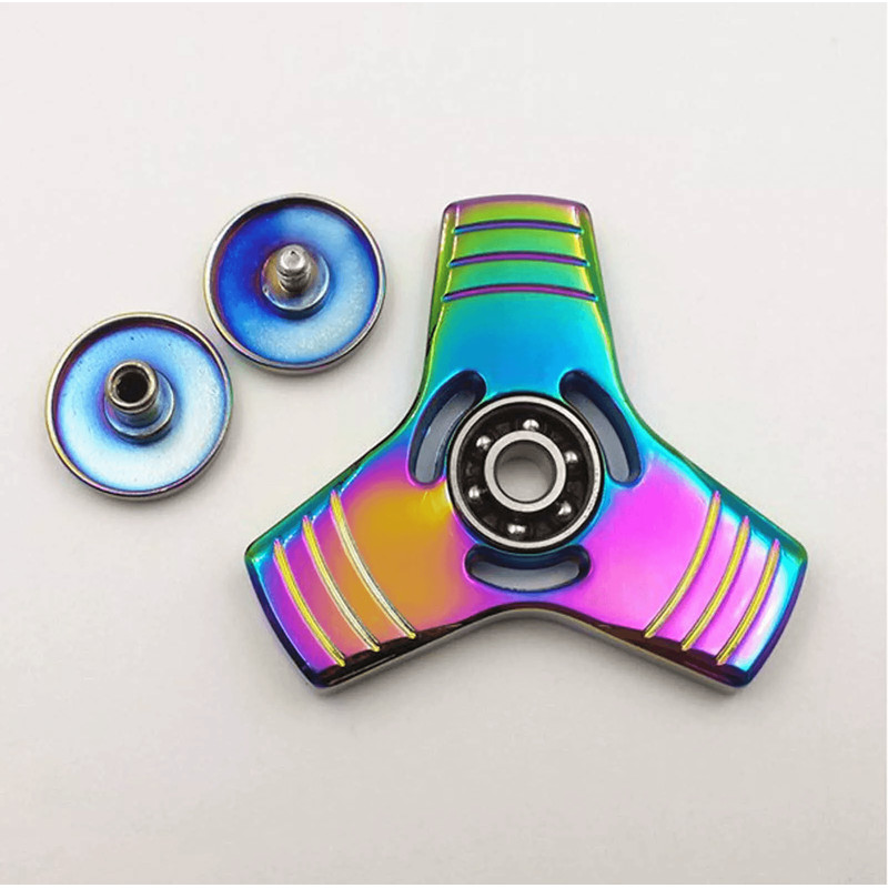 Hand Fidget Spinner Ball Rainbow EDC Desk Toy For ADHD Focus Stress Relief 1
