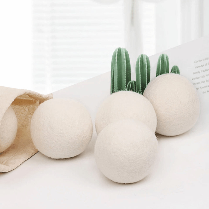 Wool Dryer Balls XL Organic Wool Natural Laundry Fabric Softener Reusable Hypoallergenic ChemicalF 8