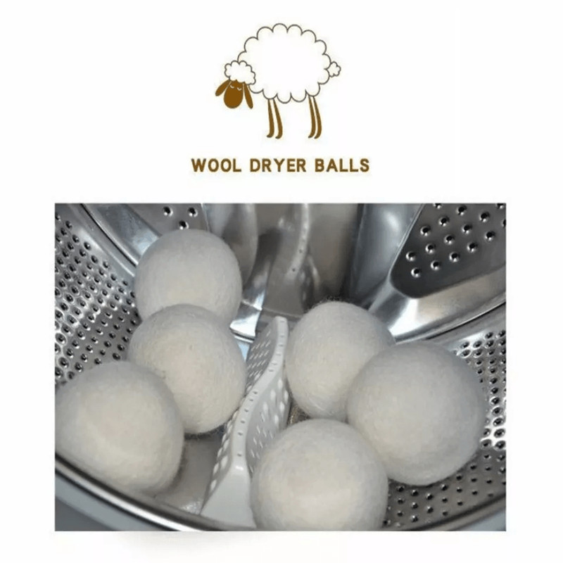 Wool Dryer Balls XL Organic Wool Natural Laundry Fabric Softener Reusable Hypoallergenic ChemicalF 6