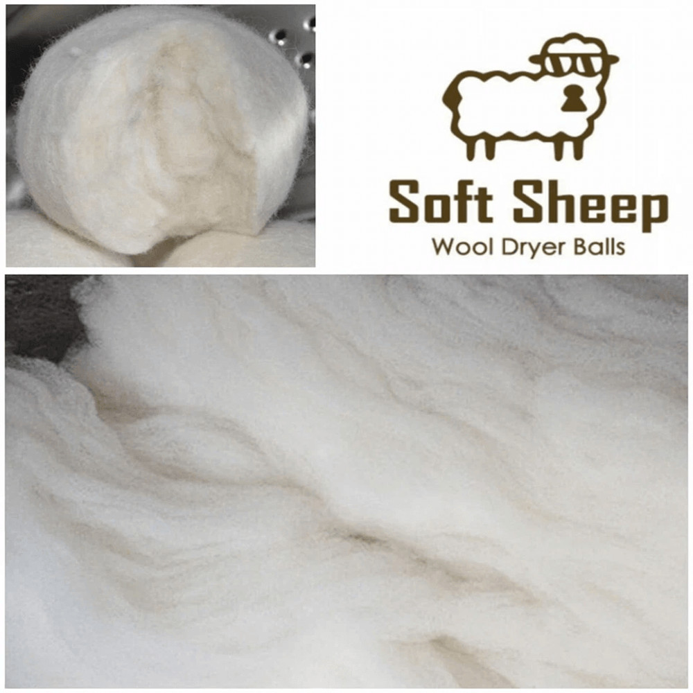 Wool Dryer Balls XL Organic Wool Natural Laundry Fabric Softener Reusable Hypoallergenic ChemicalF 9