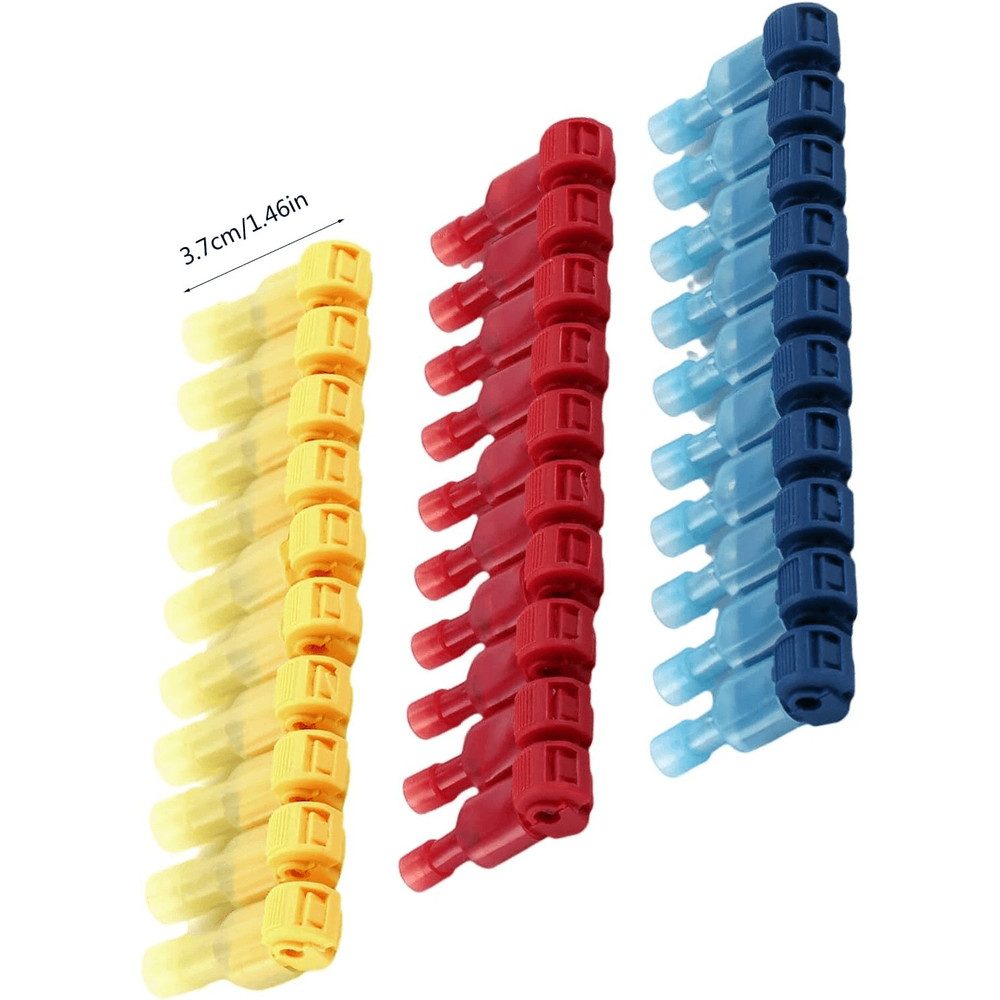 TTaps Wire Terminal Connectors Set AWG Insulated Quick Splice Combo Kit For Easy NoStrip Electrical 7