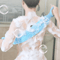 Silicone Bath Towel Back Brush Scrubber DualSided Exfoliating Body Wash Tool 0