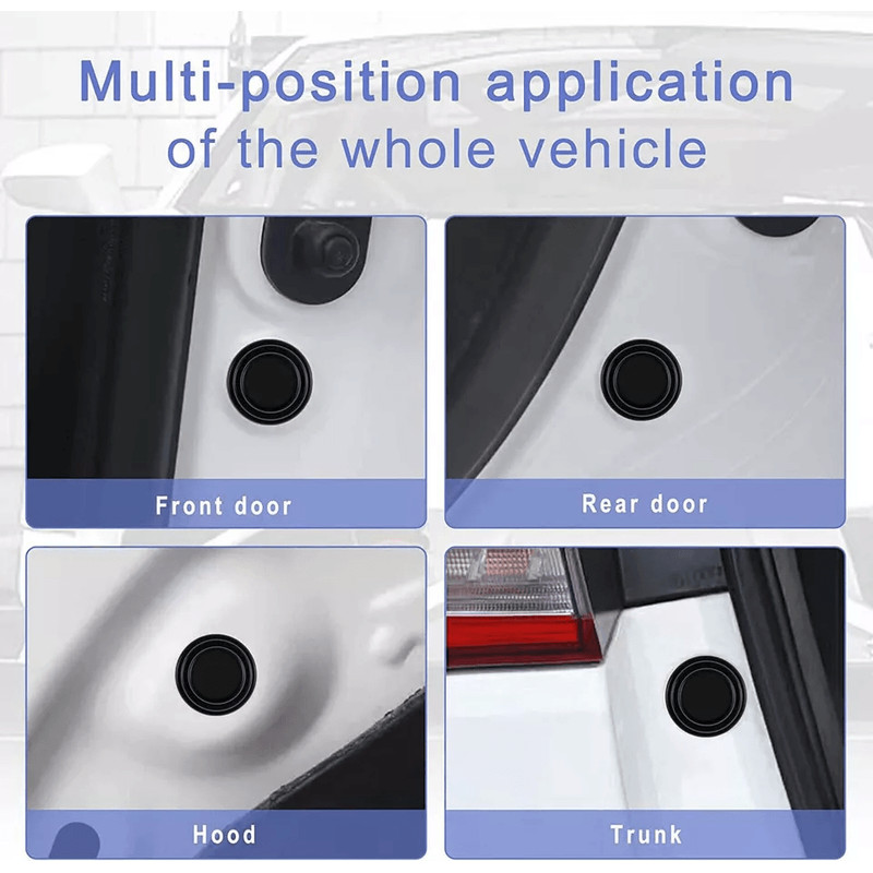 Universal Car Door AntiShock Absorbing Silicone Pad Auto Sound Dampening SilentGasket For Cars SUVs 12