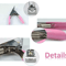 Professional Acrylic False Nail Tip Cutter Clipper Pink SpringLoaded Nail Trimmer For Manicure Fake 5