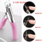 Professional Acrylic False Nail Tip Cutter Clipper Pink SpringLoaded Nail Trimmer For Manicure Fake 0