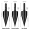 Wood Splitter Drill Bit Set High Speed Twist Firewood Cone Screw Driver For Efficient Log Splitting 5
