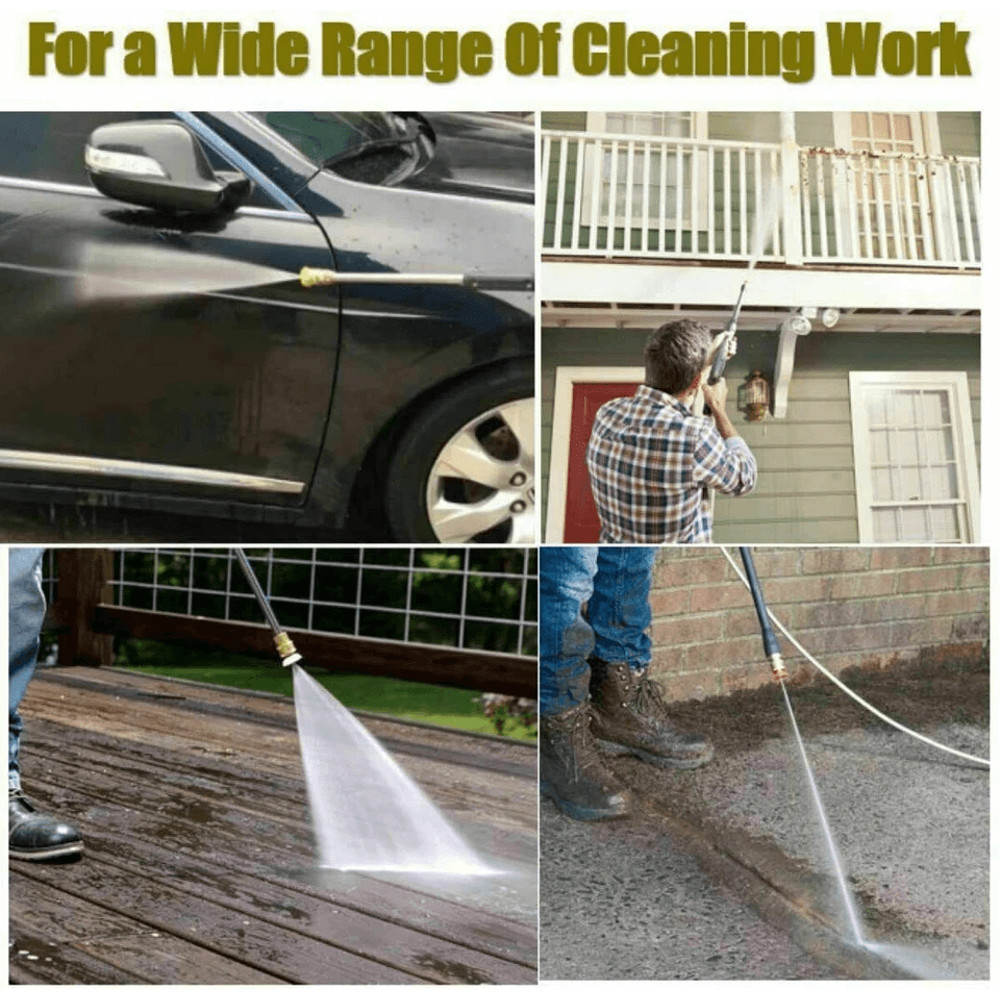 Pressure Washer Spray Tips Nozzles High Power Kit Pack Quick Connect Set For Power Washers Car Roof 1