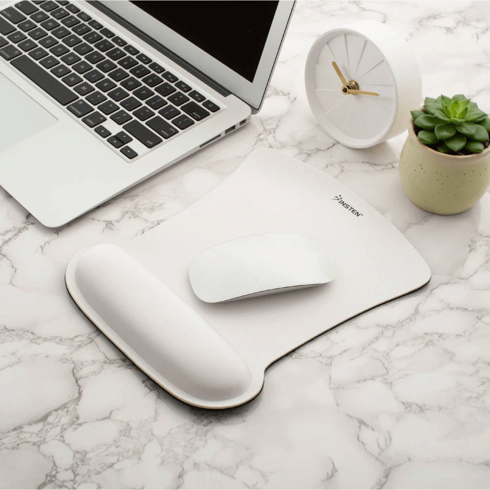 Ergonomic Mouse Pad Wrist Rest Memory Foam Support Comfort For PC Laptop Computer White NonSlip Mou 8