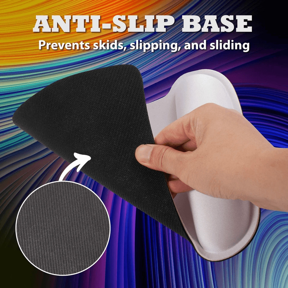 Ergonomic Mouse Pad Wrist Rest Memory Foam Support Comfort For PC Laptop Computer White NonSlip Mou 1