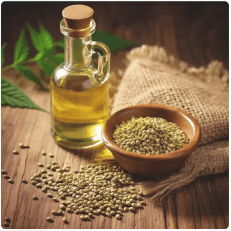 Organic Hemp Oil ColdPressed Pure Unrefined Virgin Hemp Seed Oil For Stress Pain Sleep Food Grade 7