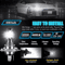LED Combo LED Fog Driving Light Bulb Kit Super Bright White Bulbs For Fog DRL Driving Visibility 5