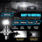 LED Combo LED Fog Driving Light Bulb Kit Super Bright White Bulbs For Fog DRL Driving Visibility 5
