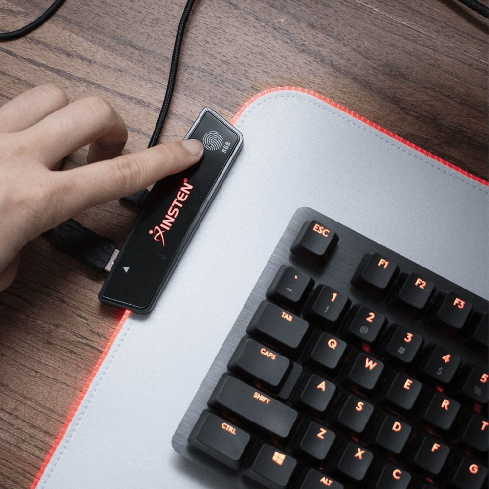 Large RGB LED Gaming Mouse Pad With USB Port Soft Cloth White Mat 315 4