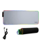 Large RGB LED Gaming Mouse Pad With USB Port Soft Cloth White Mat 315 0