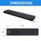 Black Keyboard Wrist Rest Anti Slip Ergonomic Support Cushion Comfort For Typing And Gaming 5