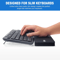 Black Keyboard Wrist Rest Anti Slip Ergonomic Support Cushion Comfort For Typing And Gaming 3
