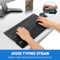 Black Keyboard Wrist Rest Anti Slip Ergonomic Support Cushion Comfort For Typing And Gaming 4