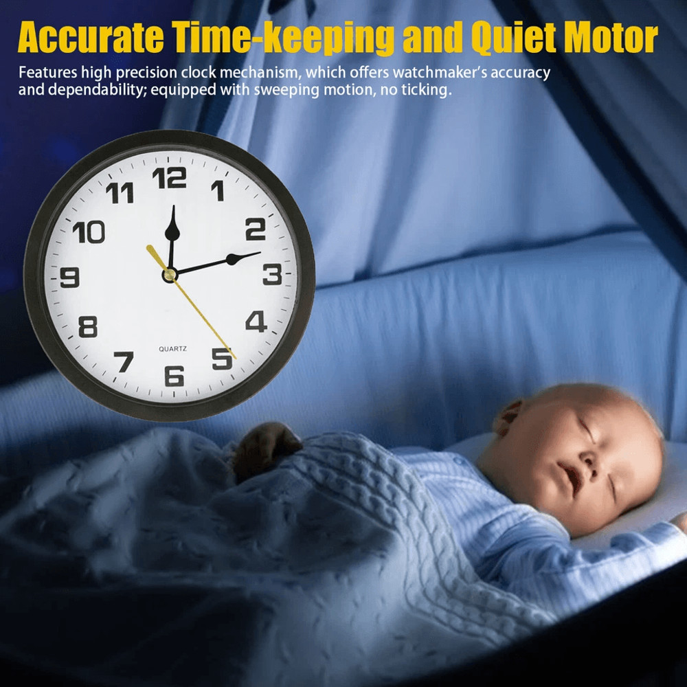 Silent Quartz Wall Clock Movement Mechanism With DIY Replacement Hands Easy Clock Repair Tool Parts 1