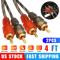 Premium 2Channel RCA Cables Twisted Pair Car Audio Shielded Interconnect Amp Wire With Copper Core 1