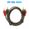 Premium 2Channel RCA Cables Twisted Pair Car Audio Shielded Interconnect Amp Wire With Copper Core 5