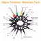 Automotive Electrical Connector Pins Kit Terminals 300 Wire Seals Terminal Removal Tool Tweezers F 2