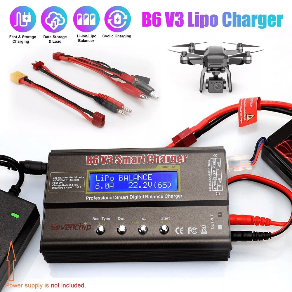 RC Lipo Smart Battery Balance Charger  Discharger HighPower MultiChemistry Charger For NiMH LiHV Li 0