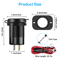Quad Port Fast Car Charger QC 30 USBC Outlet Socket For Boat RV Marine Charging Voltmeter Dustpro 6