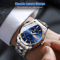 Waterproof Men Stainless Steel Quartz Watch Luminous Dial Classic Business Design 1