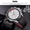Waterproof MEGIR Mens Stainless Steel Analog Sports Quartz Military Wrist Watch Stylish Leather Ba 4
